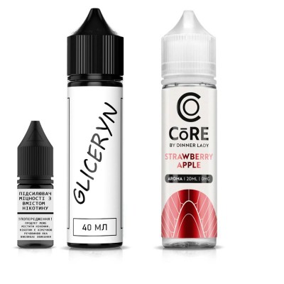 Компоненти Core by Dinner Lady - Strawberry Apple 60ml