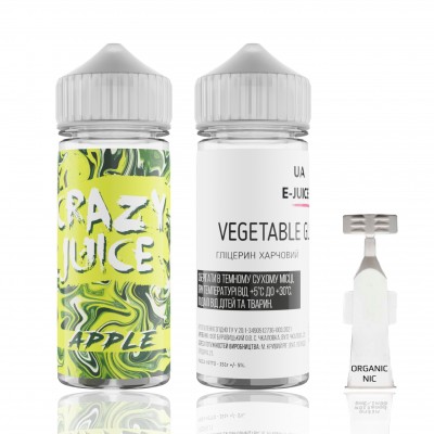 Набір Crazy Juice - Apple (120ml / 3mg):