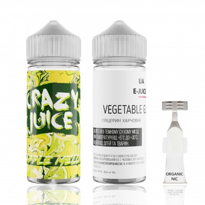 Набір Crazy Juice - Apple Melon (120ml / 3mg): Ціна, Характеристики, Фото