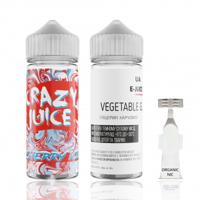 Набір Crazy Juice - Cherry Ice 120ml: Ціна, Характеристики, Фото