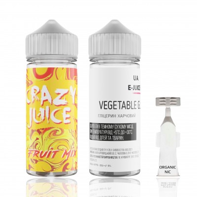 Компоненти Crazy Juice - Fruit Mix 120ml: Ціна, Характеристики, Фото