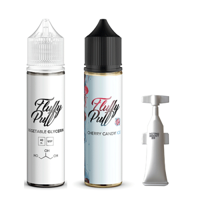 Набір Fluffy puff - Cherry Candy ICE (60ml / 3mg):