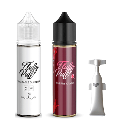 Компоненти Fluffy puff - Cherry Candy (60ml / 3mg): Ціна, Характеристики, Фото