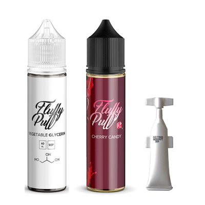 Набор Fluffy puff - Cherry Candy (60ml / 3mg)