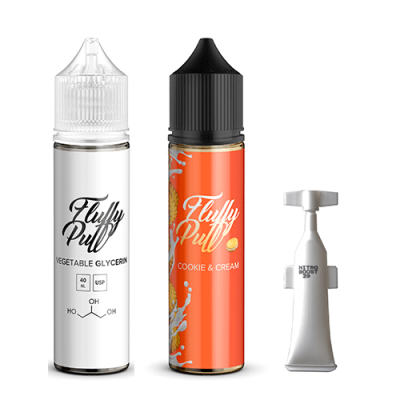 Компоненти Fluffy puff - Creamy Cookie (60ml / 3mg): Ціна, Характеристики, Фото
