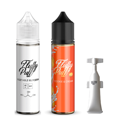 Набір Fluffy puff - Creamy Cookie (60ml / 3mg)