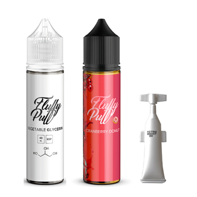 Компоненти Fluffy puff - Cranberry Donut (60ml / 3mg): Ціна, Характеристики, Фото