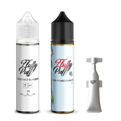 Набір Fluffy puff - Kiwi Pomegranate ICE (60ml / 3mg):