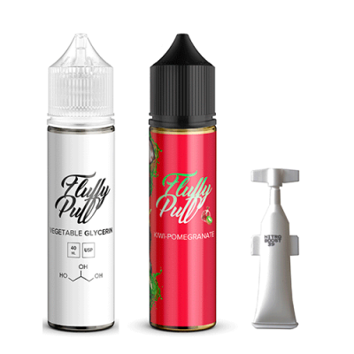 Набор Fluffy puff - Kiwi Pomegranate (60ml / 3mg):