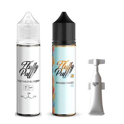 Компоненти Fluffy puff - Mango Tango ICE (60ml / 3mg): Ціна, Характеристики, Фото