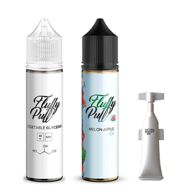 Компоненти Fluffy puff - Melon Apple ICE (60ml / 3mg): Ціна, Характеристики, Фото