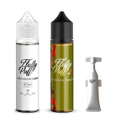 Компоненти Fluffy puff - Pistachio Tobacco (60ml / 3mg): Ціна, Характеристики, Фото