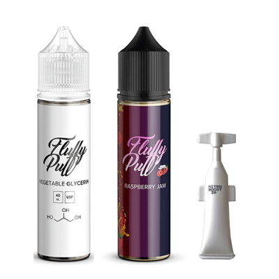 Компоненти Fluffy puff - Raspberry Jam (60ml / 3mg): Ціна, Характеристики, Фото