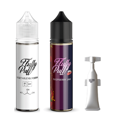 Набір Fluffy puff - Raspberry Jam (60ml / 3mg)