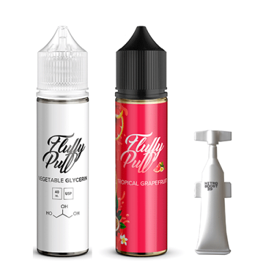 Компоненти Fluffy puff - Tropical Grapefruit (60ml / 3mg): Ціна, Характеристики, Фото