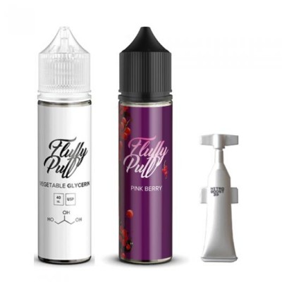 Компоненти Fluffy puff - Pink Berry (60ml / 3mg): Ціна, Характеристики, Фото