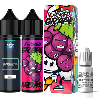 Компоненти Fucked - Grape (60ml / 3mg): Ціна, Характеристики, Фото