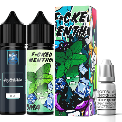 Компоненти Fucked - Menthol 60ml: Ціна, Характеристики, Фото