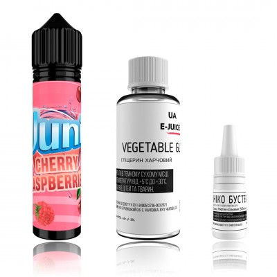 Компоненты Жидкость Juni - Cherry Raspberry (60ml / 3mg): Цена, Характеристики, Фото