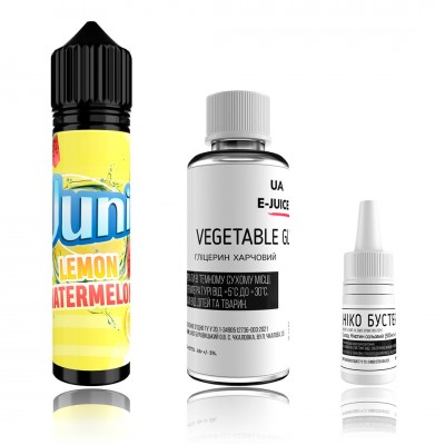 Компоненти Juni - Watermelon Lemon (60ml / 3mg): Ціна, Характеристики, Фото