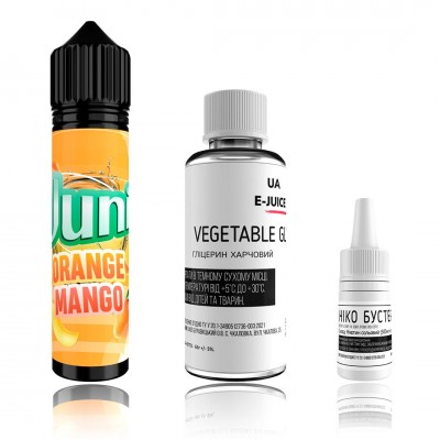Компоненти Juni - Orange Mango (60ml / 3mg): Ціна, Характеристики, Фото