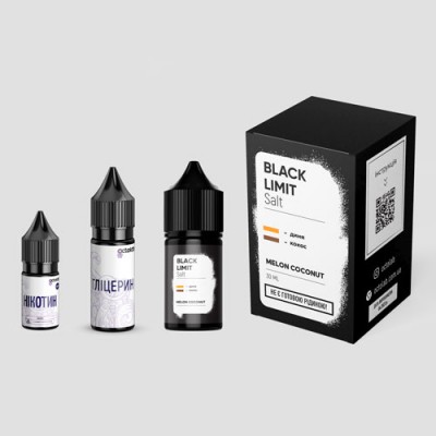 Набор Жидкость Black Limit salt - Melon Coconut (30ml / 50mg): Цена, Характеристики, Фото