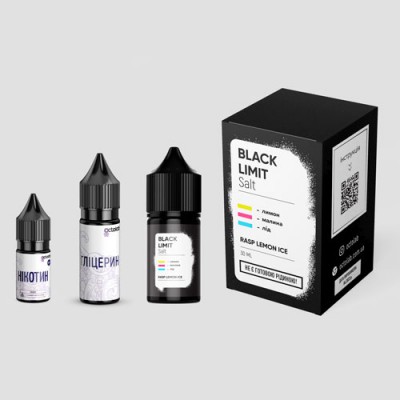 Набір Рідина Black Limit salt - Rasp Lemon Ice (30ml / 50mg)