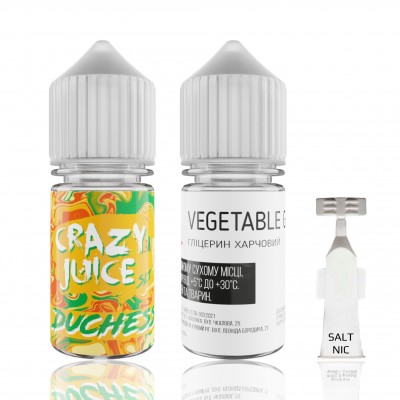 Компоненти Crazy Juice salt - Duchess (30ml / 50mg): Ціна, Характеристики, Фото