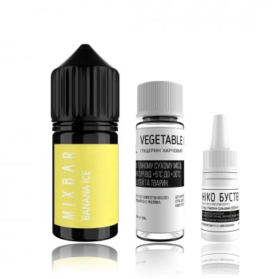 Компоненти Mixbar salt - Banana ICE (30ml / 50mg)