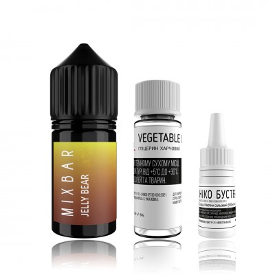 Компоненти Mixbar salt - Jelly Bear (30ml / 50mg)