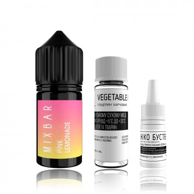 Компоненты Mixbar salt - Pink Lemonade (30ml / 50mg): Цена, Характеристики, Фото
