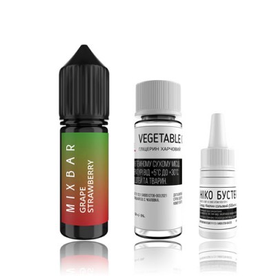 Компоненти Mixbar salt - Grape Strawberry (15ml / 50mg)