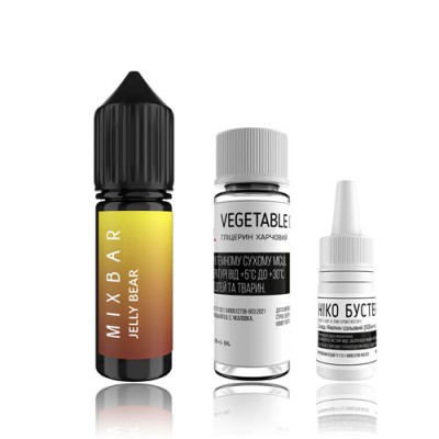 Компоненти Mixbar salt - Jelly Bear (15ml / 50mg)