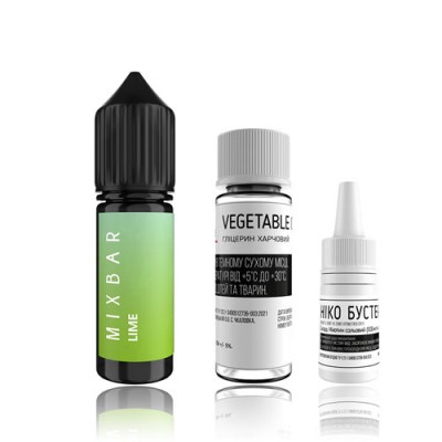 Компоненти Mixbar salt - Lime (15ml / 50mg)