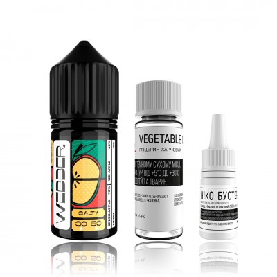 Компоненты Webber salt - Double Apple (30ml / 50mg): Цена, Характеристики, Фото