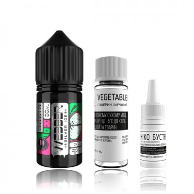 Компоненты Webber salt Silver - Double Apple (30ml / 50mg): Цена, Характеристики, Фото