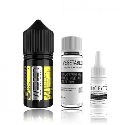 Компоненты Webber salt Silver - Orange Peach (30ml / 50mg): Цена, Характеристики, Фото