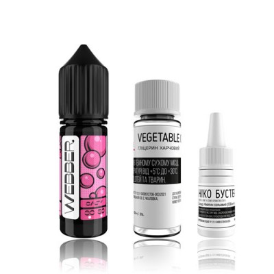 Компоненты Webber salt - Mint Bubble Gum (15ml / 50mg): Цена, Характеристики, Фото