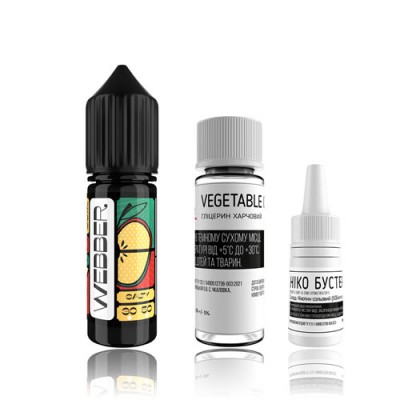 Компоненты Webber salt - Double Apple (15ml / 50mg): Цена, Характеристики, Фото