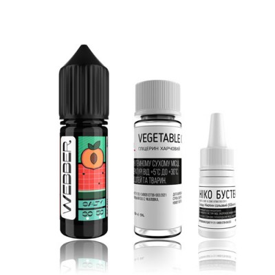 Компоненти Webber salt - Orange Peach (15ml / 50mg)