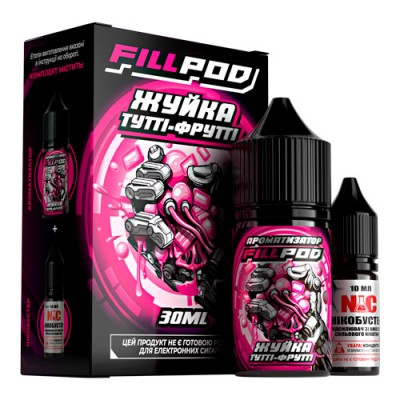 Набір Рідина FillPod salt - Жуйка Тутті-Фрутті (30ml / 50mg)