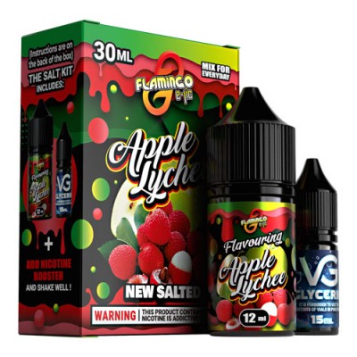 Набір Рідина Flamingo salt - Apple Lychee (30ml / 50mg):