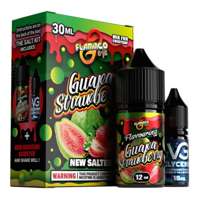Компоненти Flamingo salt - Guava Strawberry (30ml / 50mg)