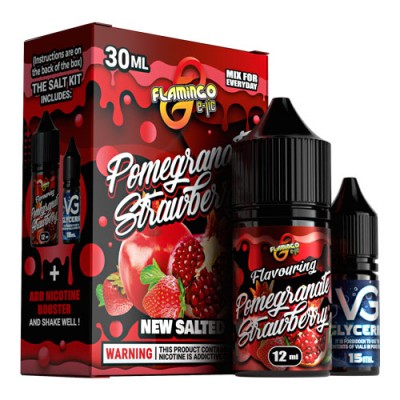 Компоненти Flamingo salt - Pomegranate Strawberry (30ml / 50mg)