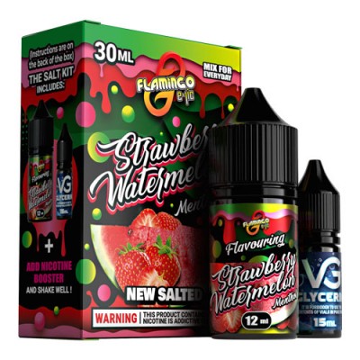 Набор Жидкость Flamingo salt - Strawberry Watermelon (30ml / 50mg):