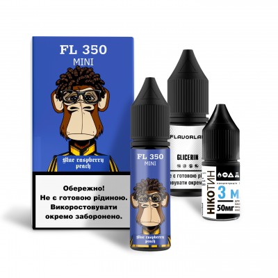 Компоненты Flavorlab FL350 mini - Blue Raspberry Peach (15ml / 50mg)