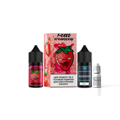 Набір Рідина Fucked salt - Strawberry (30ml / 50mg):