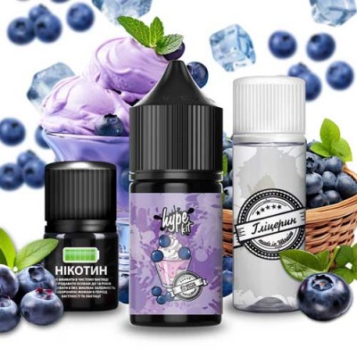 Набор Жидкость Hype Salt - Blueberry (30ml / 50mg): Цена, Характеристики, Фото