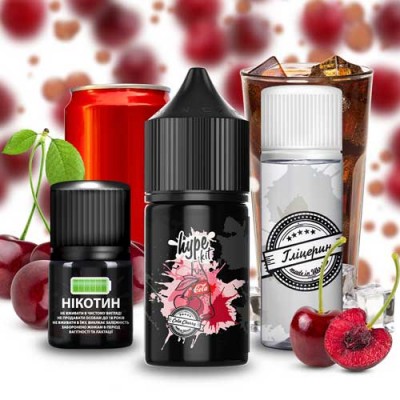 Компоненти Hype Salt - Cola Cherry (30ml / 50mg): Ціна, Характеристики, Фото