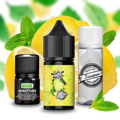 Компоненты Hype KIT Salt - Lemon Mint (30ml / 50mg): Цена, Характеристики, Фото